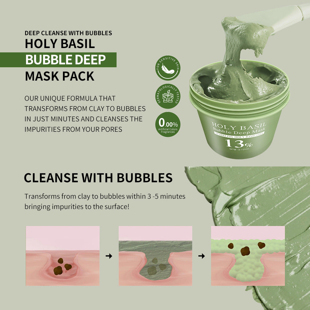 Mimié Holy Basil Sparking Bubble Mask