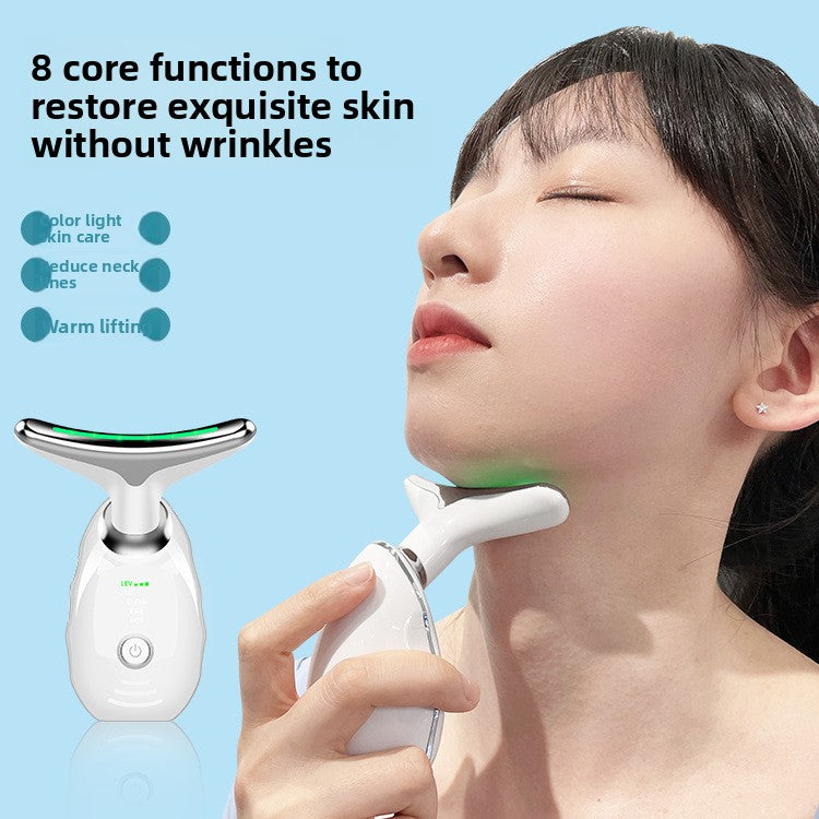 Neck massager to reduce neck wrinkles