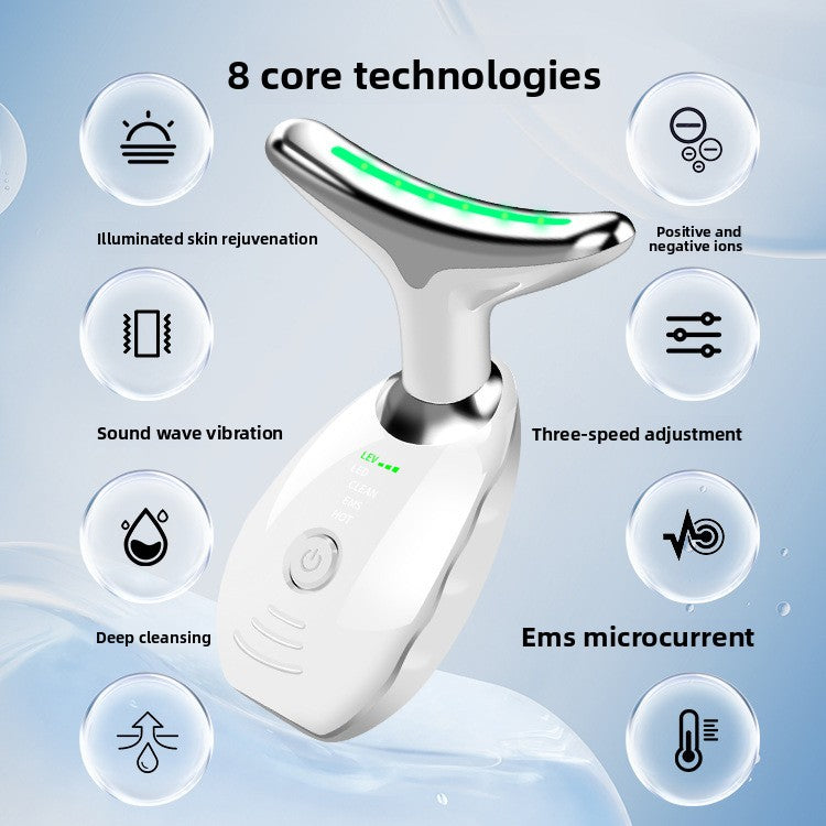 Neck massager to reduce neck wrinkles