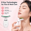 Mimié GlowLift™ 7 Color Red Light Therapy for Face and Neck, Face Massager Tool for Wrinkles & Double Chin