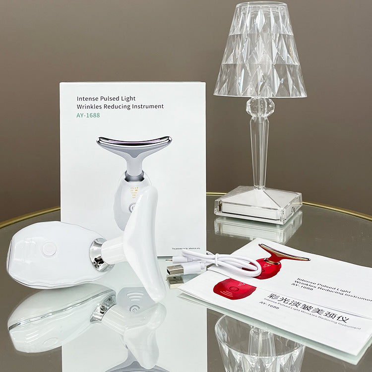 Neck massager to reduce neck wrinkles
